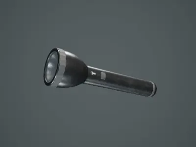 Survival Props Package - Flashlight Free low-poly 3D model
