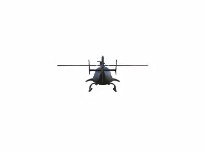 3d Model Helicopter Sunset Flight Collection  3D model