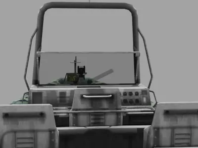 Military Patrolling Boat Low-poly 3D model