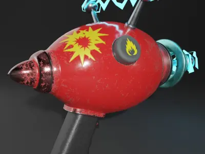 Realistic Alien Gun  3D model