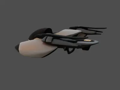 Futuristic AeroGlide 3D model