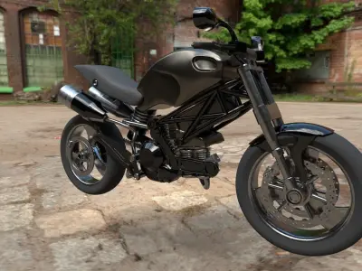 Bike1 gta san andreas motorcycle Free 3D model