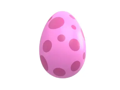 Dinosaur Egg v1 002 Low-poly 3D model