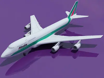 Boeing 747 Alitalia 3D model