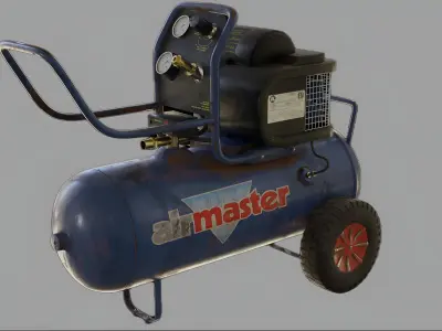 Air compressor 3D model