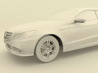Marcedez-Benz E 500 Coupe Free 3D model