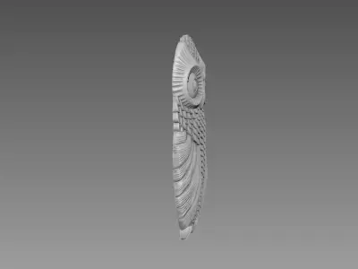 Owl Bas-relief 3D model
