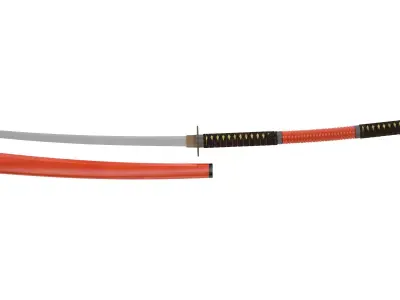 Nagamaki Sword 3D model