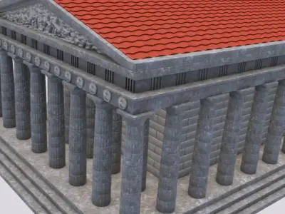 Parthenon Greek Temple 3D model