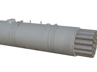 B8B20 Helicopter Unguided Rocket Pod Game Ready Model PBR  Low-poly 3D model