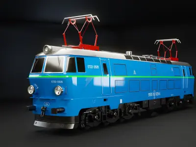 Railcars and Locomotive Collection V2 3D model