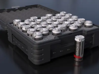 Sci-Fi Grenades 3D model