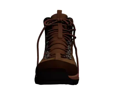 Realistic Outdoor Hiking Boot 3D Model 3D model