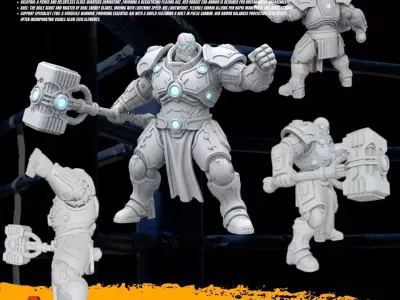 3D Printable Iron Oath Thunderstrike Heavy Battle Armor 3D model