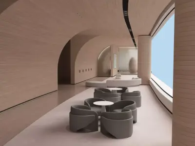 The Hotel Lobby 11 3D model