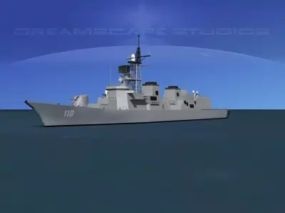 Takanami Class Destroyer DD-110 3D model