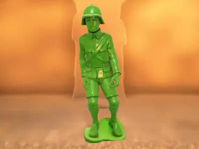 Classic Green Soldier model pack Low-poly 3D model