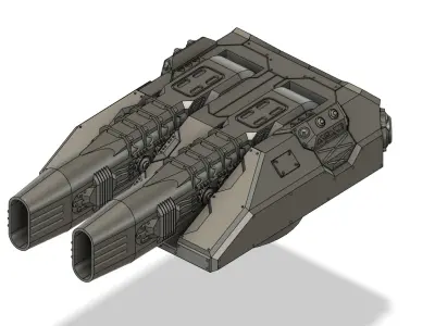 Large Turret V1 UPDATED 3D print model
