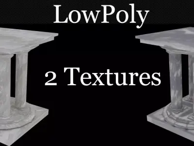 Architectural Design Lowpoly Free low-poly 3D model