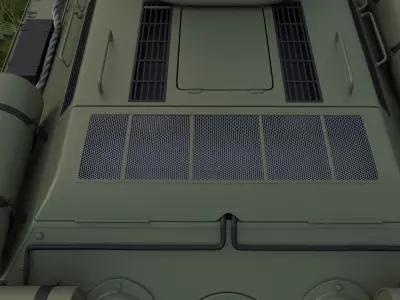 T34 76 Tank with Interior HDRI 3D model