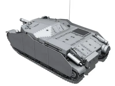 43M Zrinyi II - Hungarian Assault Gun  3D model