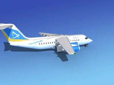 BAe 146-200  Axis Airways 3D model