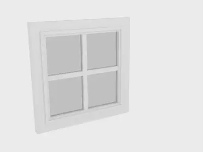 Window Low-poly 3D model