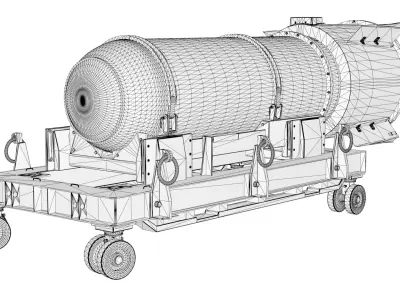 Mark 39 nuclear bomb 3D model