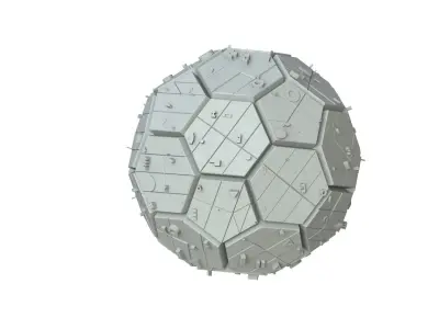 Sci Fi Object No 2225 Low Poly Low-poly 3D model