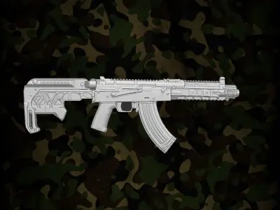 Commando Gun Collection for Action Figures 3D print model