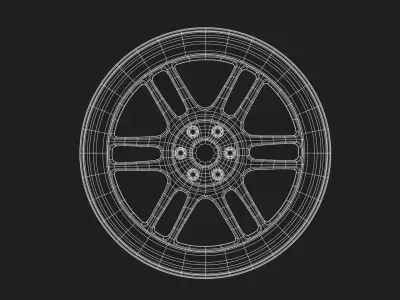 Enkei RPF1 Rims 3D model