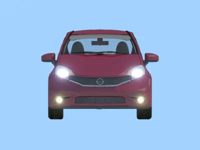 2016 Nissan Versa NOTE SR Toon Shaded Free 3D model