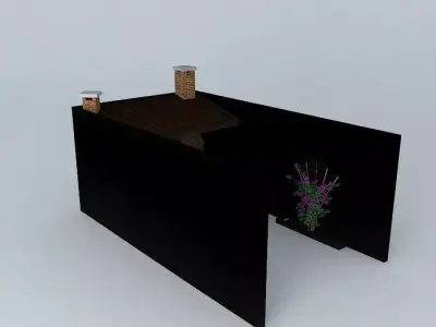 barbecue area Free 3D model