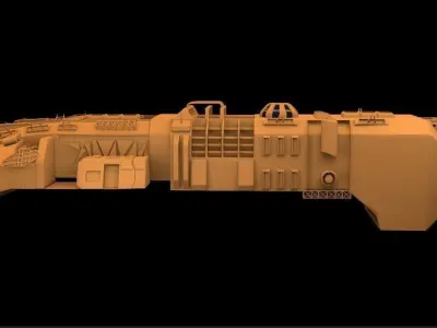 space-fighter spaceship 3D model