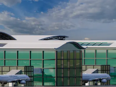 New Mansoura international airport 3D model