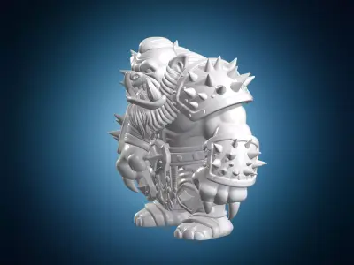 Ork Warboss Figurine 3D Print Model 3D print model
