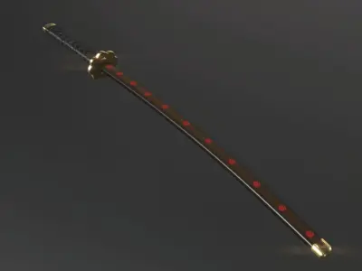 Shusui katana Free 3D model