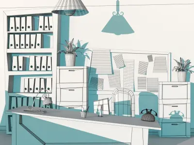 Secretary Room 3D model