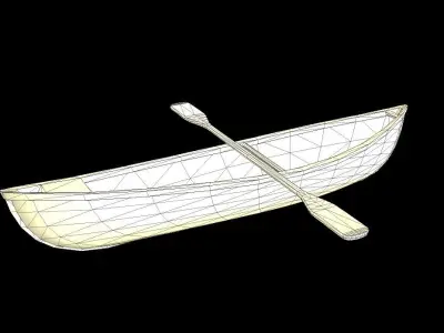 HIE Game Ready Ship D180409 Low-poly 3D model