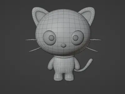 Chococat sonic cat 3D model
