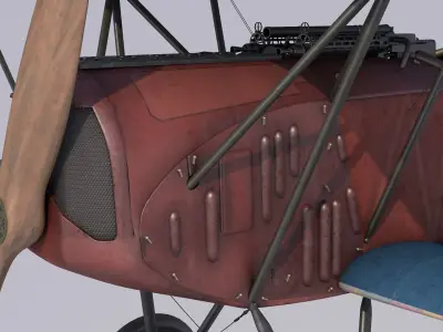 Fokker DVII Berthold 3D model