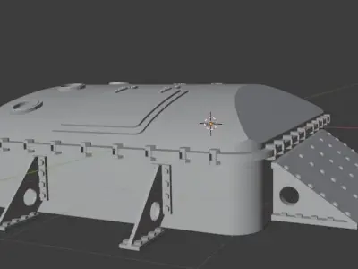 RMS Titanic cargo hatch 3D model