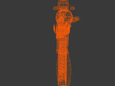 HK416 Pistol Free low-poly 3D model
