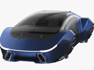 Hover Car Concept 5 3D model