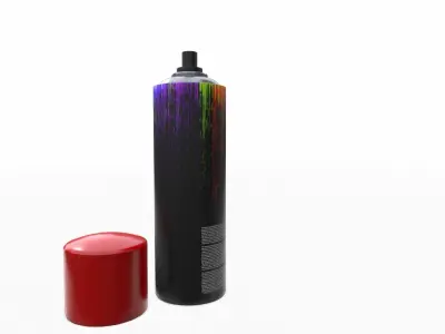 Spray bottle of paint 3D model