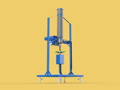 SPREADER ROTARY AUTOMATIC FISH FEEDER CENTRIFUGAL 3D model