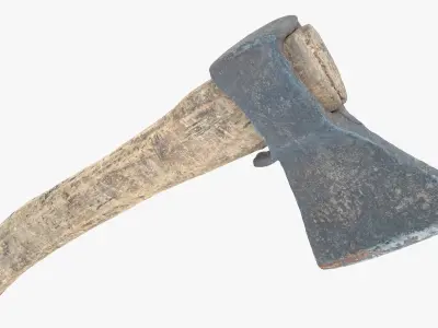  Axe Little Low-poly 3D model