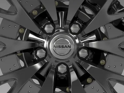 Nissan Cima Hybrid wheel 3D model