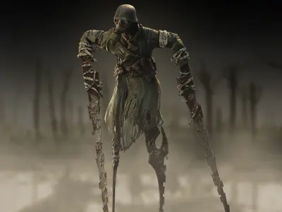 Plague Stalker Low-poly 3D model