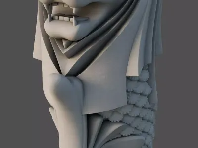 Merlion Singapore  3D model